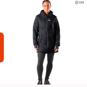 Gobi Heat Women's Black Puffer Parka Jacket